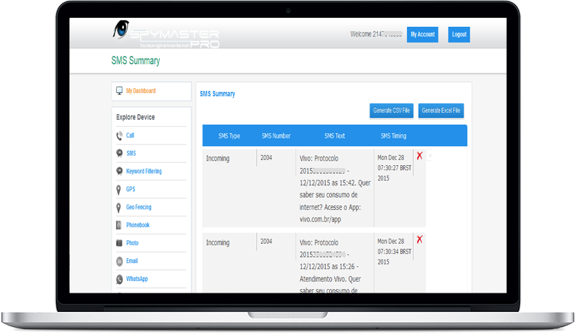 Registros de Chamada Registros de Chamada