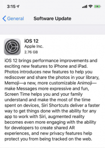 IOS 12 Download