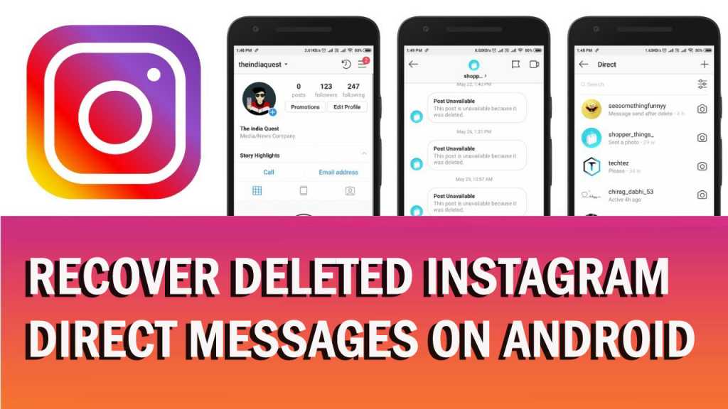 Recover deleted Instagram Messages on Android