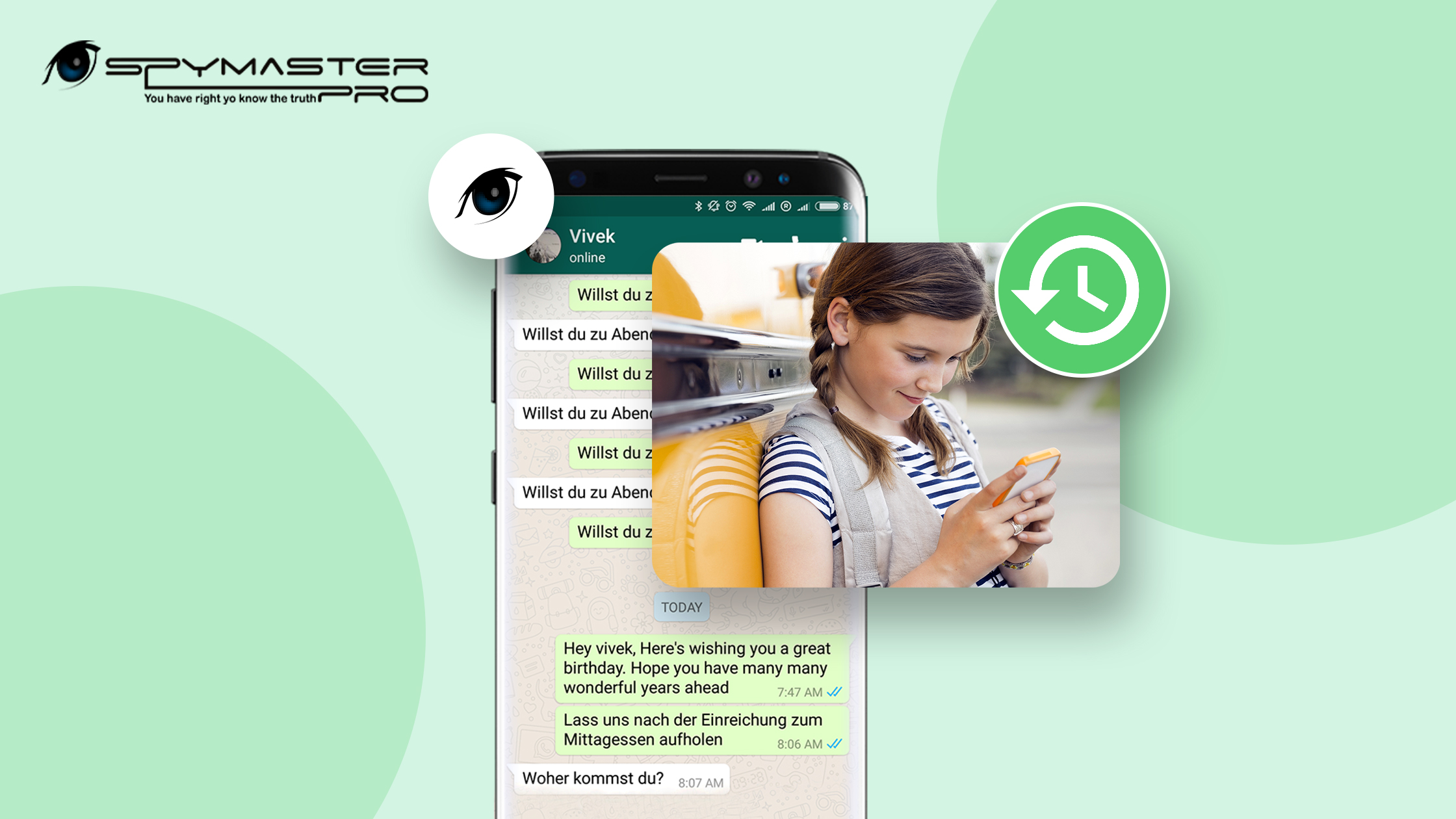Spymaster Pro for Spying WhatsApp Activities