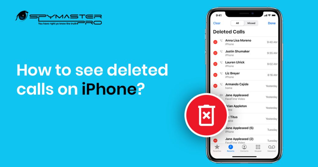 How to see deleted calls on iPhone