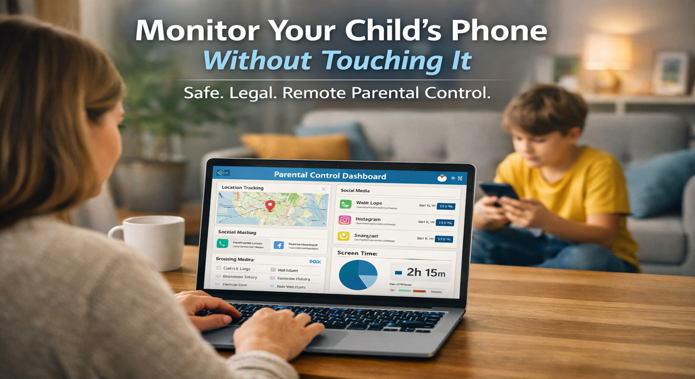 Monitor Your Child’s Phone Without Touching It (Legal & Safe Guide for Parents)