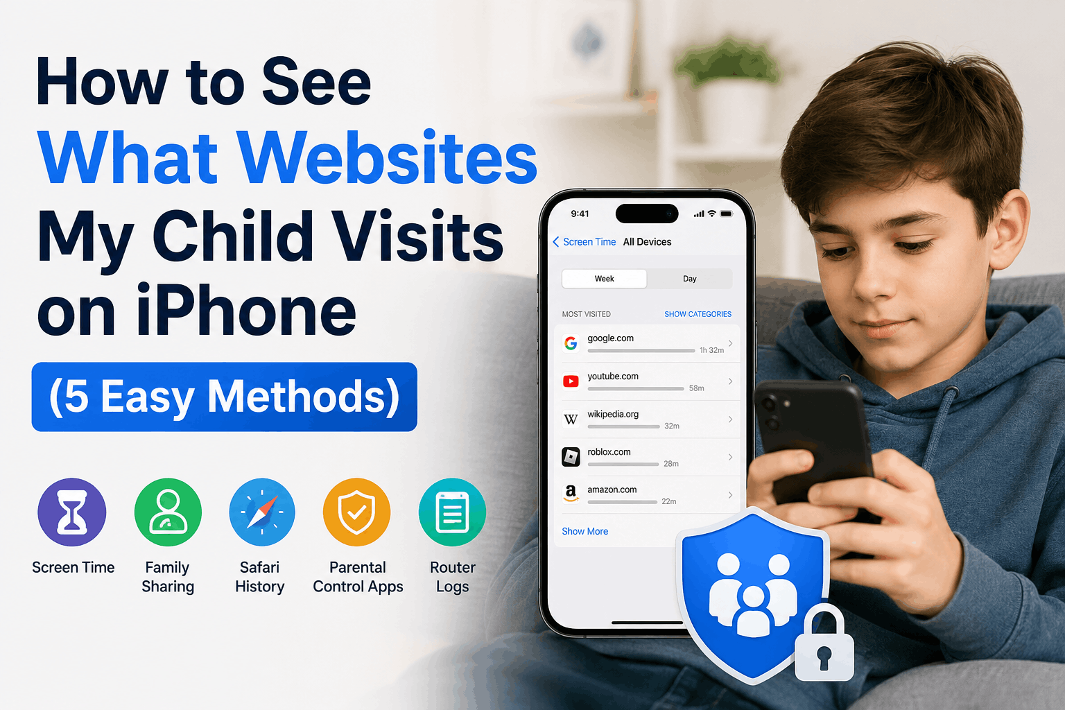 How to See What Websites My Child Visits on iPhone (5 Easy Methods)
