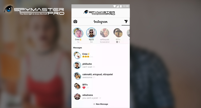 Instagram-Chats spionieren