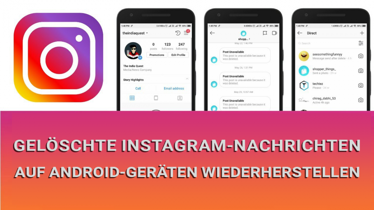 Gelöschte Instagram Nachrichten Wiederherstellen Iphone Wie gelöschte Instagram-Nachrichten wiederherstellen