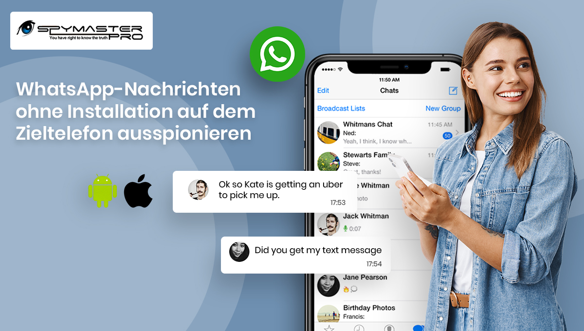 WhatsApp-Nachrichten ohne Installation auf dem Zieltelefon ausspionieren