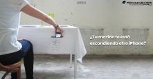 esposo escondiendo otro teléfono