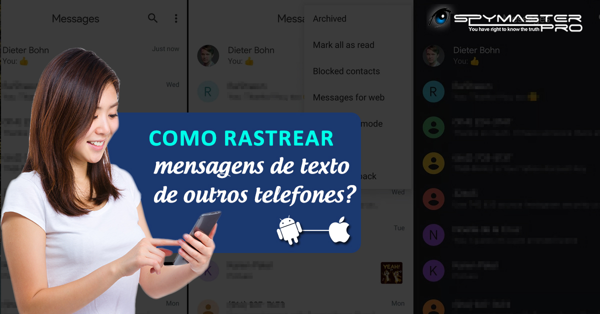 Como rastrear mensagens de texto de outros telefones