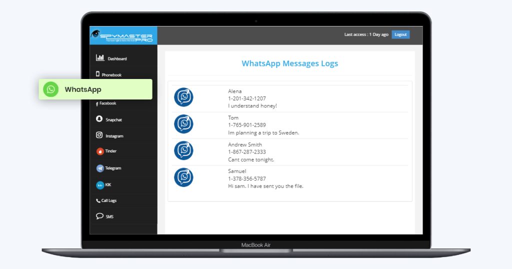 Monitore mensagens do whatsapp com UM app espião