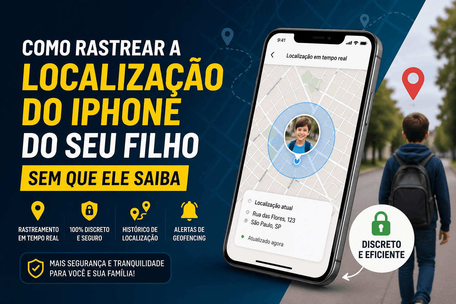 Como rastrear a localização do iPhone do seu filho sem que ele saiba